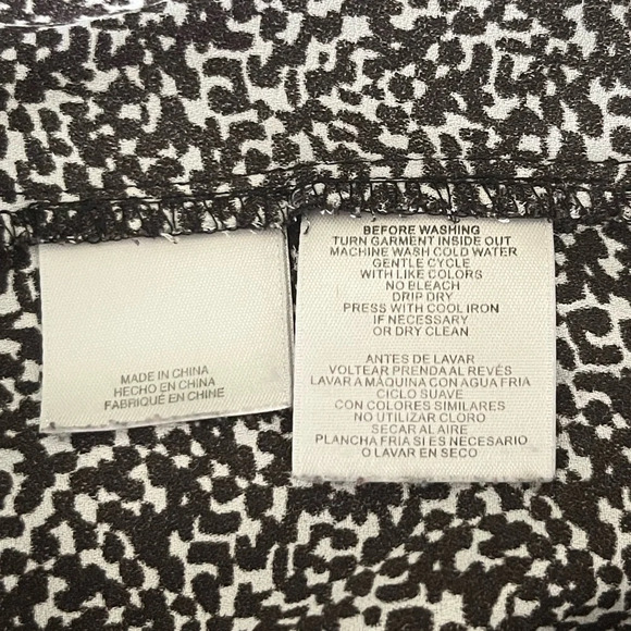 ANNE KLEIN, XL Drawstring Waist, Black and White Dress - Picture 6 of 9